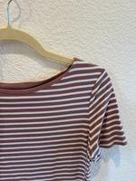Esprit Shirt Gr. L lila flieder mauve weiß gestreift Kurzarm Rund Hessen - Weiterstadt Vorschau