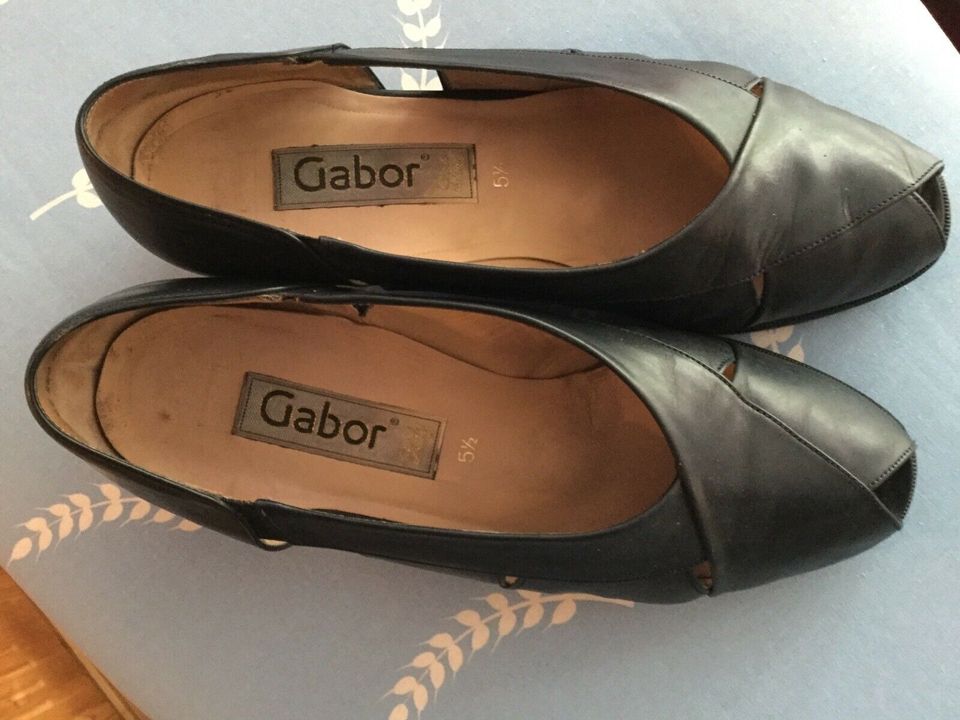 Gabor Sommerschuhe, schwarz, Größe 5 1/2 in Hamburg