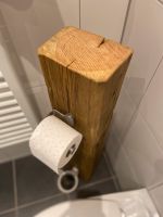 Upcycling Toilettenpapierhalter Holzbalken WC Garnitur Köln - Weidenpesch Vorschau