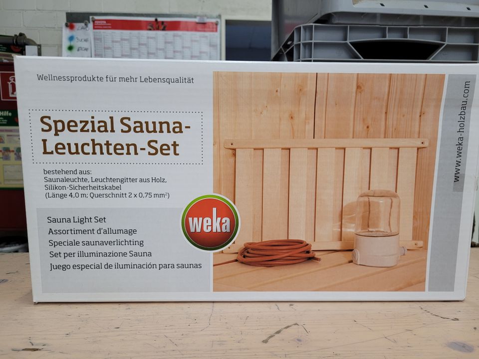 Weka Design-Sauna Kemi Panorama 1 inkl Saunaofen und viel Zubehör in Schwelm