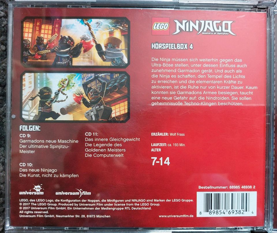 Lego Ninjago Master of Spinjitzu Hörspiel Box Set 1-4 in Maxdorf