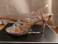 Highheels Riemchen Hochzeit Silber Glitzer Gr 37 Hamburg-Nord - Hamburg Barmbek Vorschau