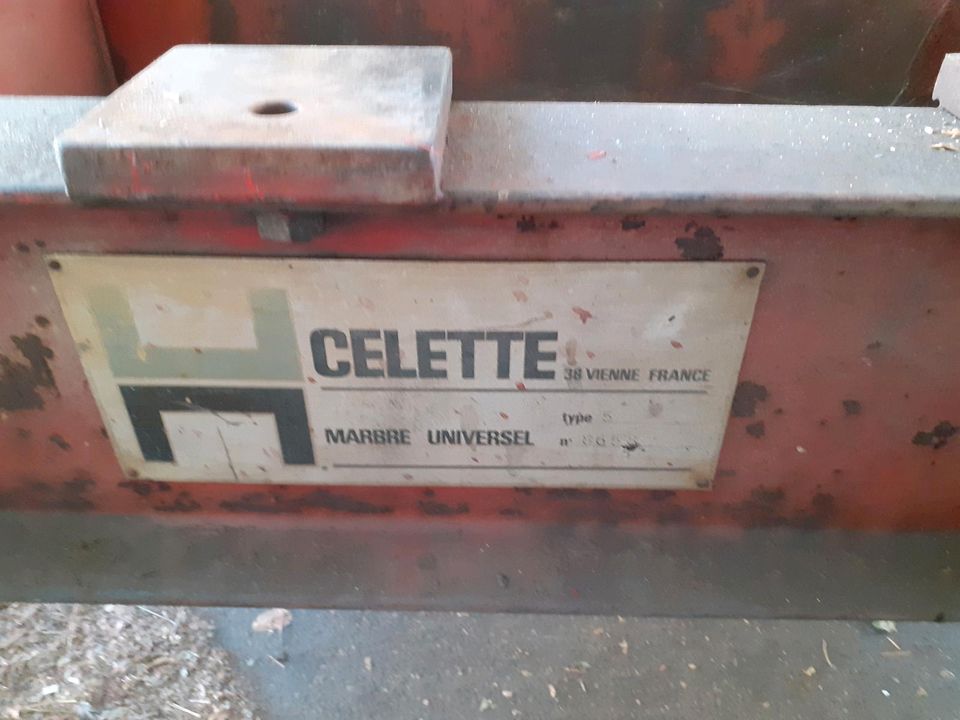 Celette Richtbank Marbre Universel Type 5, original, No. 8658 in Winnenden