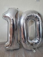 100cm Folienballons Geburtstagszahl 10 Silber Hessen - Nidderau Vorschau