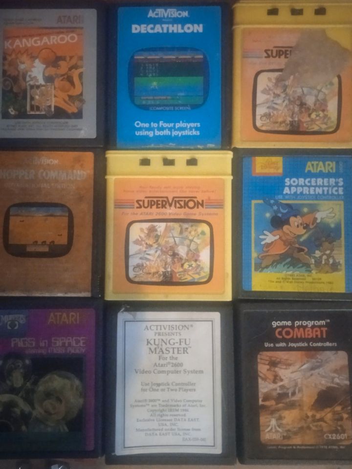 Atari 2600 Spiele 9 Stück in Küps