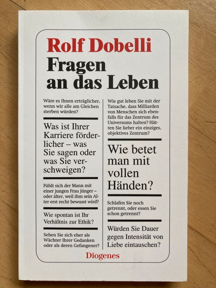 Rolf Dobelli „Fragen an das Leben“ in Klötze