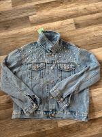 Jeansjacke mit Perlen Brautjacke Größe L und XL NEU Baden-Württemberg - Boxberg Vorschau