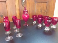 Rubinglas Muranoglas Kelch Likörglas Vintage Kerze Deckelkerze Nordrhein-Westfalen - Krefeld Vorschau