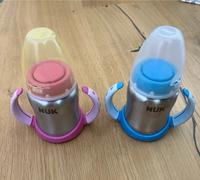 2 NUK Trinklernbecher Edelstahl blau rosa ohne Sauger Baden-Württemberg - Ammerbuch Vorschau
