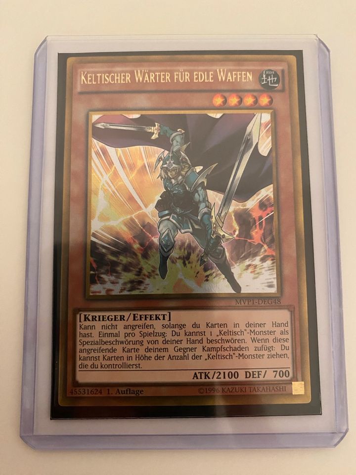 Yu-Gi-Oh Keltischer Wärter für edle Waffen (MVP1-DEG48) Gold Rare in Ahrensbök