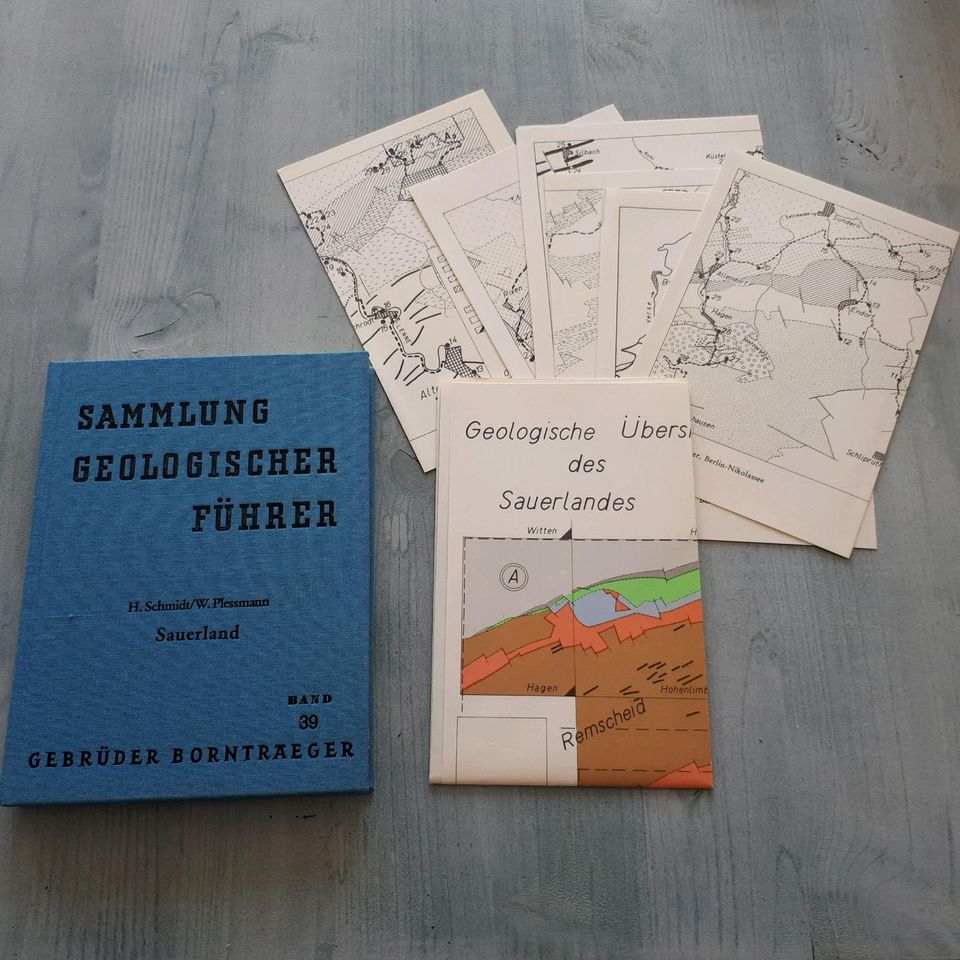 Sammlung geologischer Führer, Bornträger, Sauerland, Fachwörterbu in Wuppertal