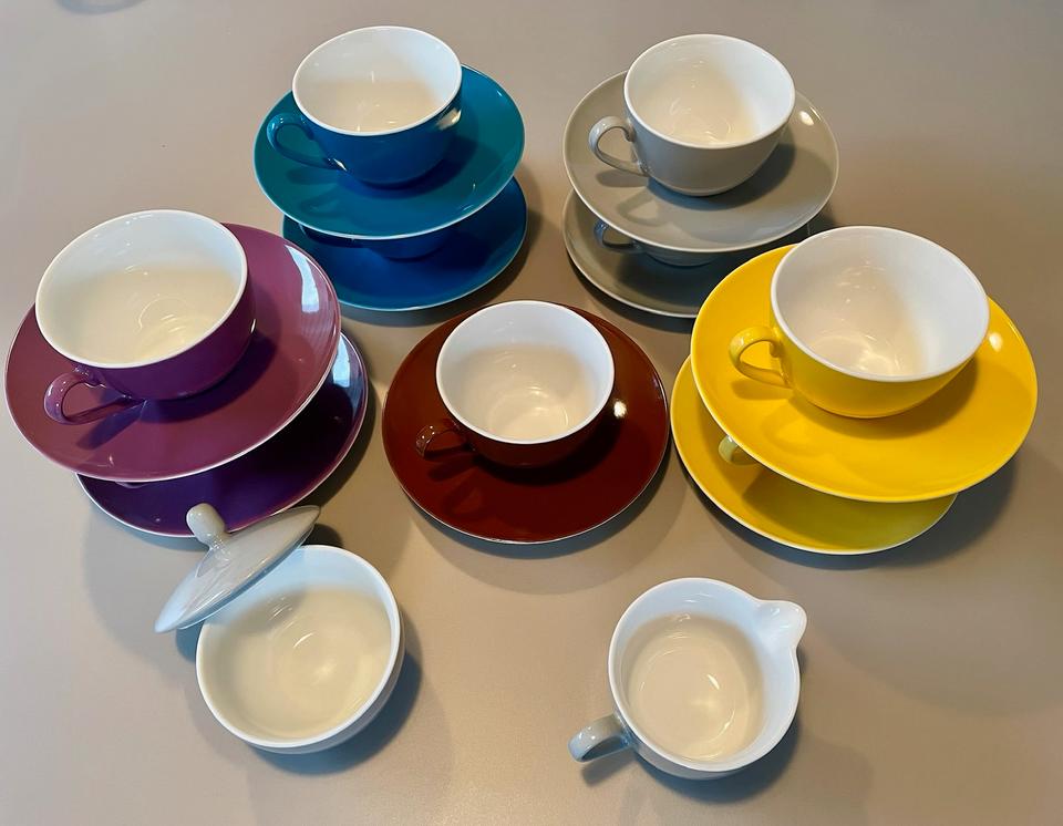 Kaffeegeschirr 9 Teile Color Set „Flirt“ by Ritzenhoff & Breker in Hassel (Weser)
