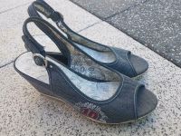 Sommer Sandalen Gr. 40 Keilsandale Peeptoe denim Berlin - Lichtenberg Vorschau