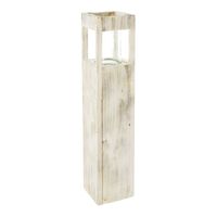 Shabby Charme Holz Windlicht 70cm Säule Bodenwindlicht Deko Kerze Schleswig-Holstein - Neumünster Vorschau