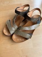 Think Sandalen Größe 36, oliv-metallicfarben Nordrhein-Westfalen - Nottuln Vorschau