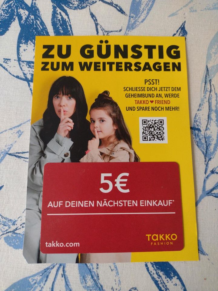 Gutschein für 5 € bei Takko Fashion in Hamburg