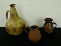 Krug - Vase - Braun/Beige - Silberdistel - Keramik - 70er Vintage Münster (Westfalen) - Hiltrup Vorschau