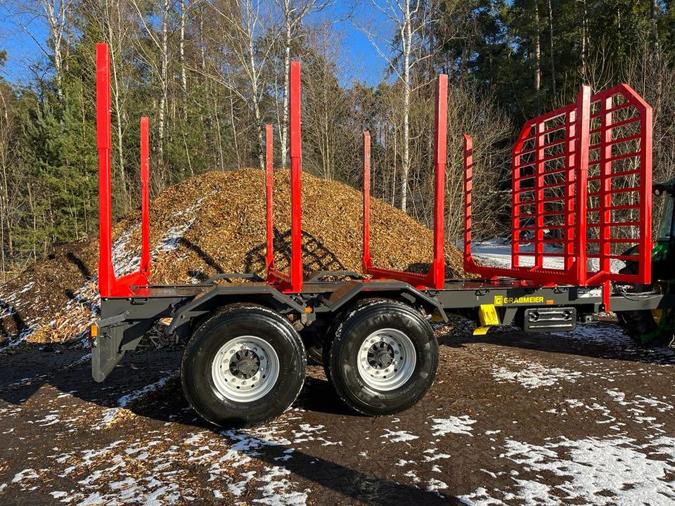 Holztransportanhänger Rückewagen Kipper Anhänger Rungenwagen in Reisbach