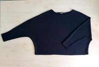 H&M dünner Pullover mit Fledermausärmeln breit anthrazit graublau Berlin - Mitte Vorschau