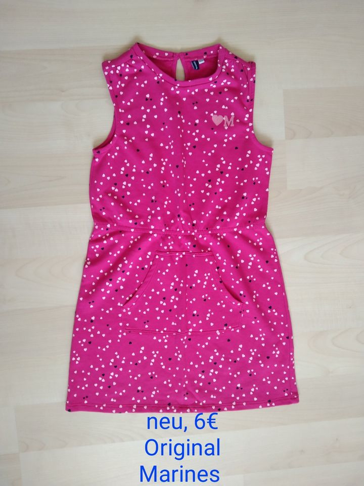 Sommer Kleid Ärmelloses Kleid, Herzchen, Glitzer, 10 J, neu in München