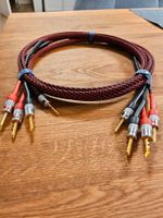 1 Paar 2m 2,50mm² OFC Lautsprecherkabel Audiokabel Bananenstecker Harburg - Hamburg Hausbruch Vorschau