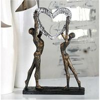 MF Gilde Skulptur LOVE ME bronzefarbenes liebes Paar Herz Figur Nordrhein-Westfalen - Gladbeck Vorschau