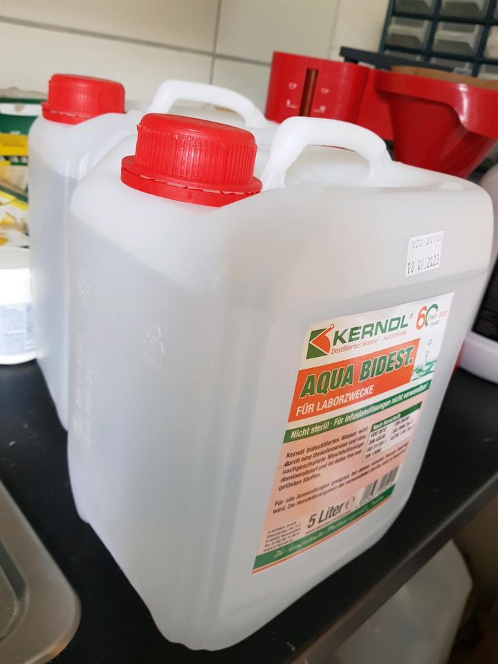 2x 5 Liter Kerndl Bi destilliertes Wasser OVP in Herne