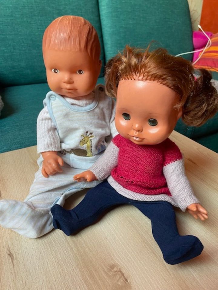 2 x Puppen zusammen ❤️Babypuppe Puppe Haare DDR in Arnstadt