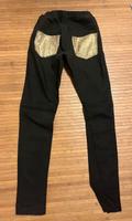 Schwarze Denim Jeans 36 S Only mit Gummizug Gold Taschen Bayern - Bruckmühl Vorschau