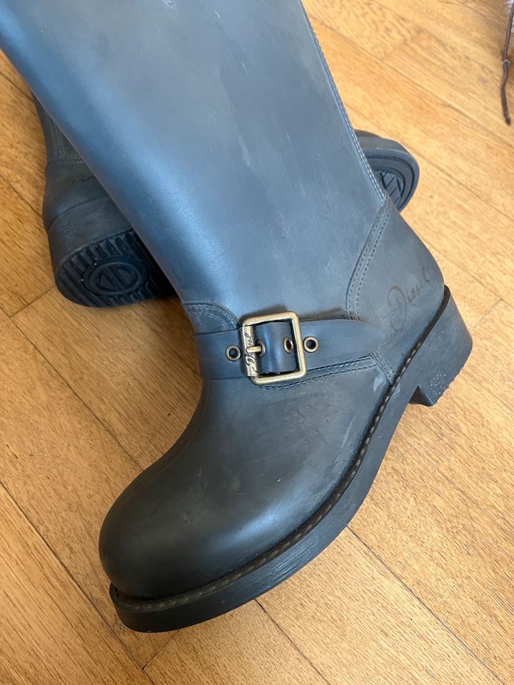 Diesel Gummistiefel Boots grau im Used Look 36 in Lampertheim