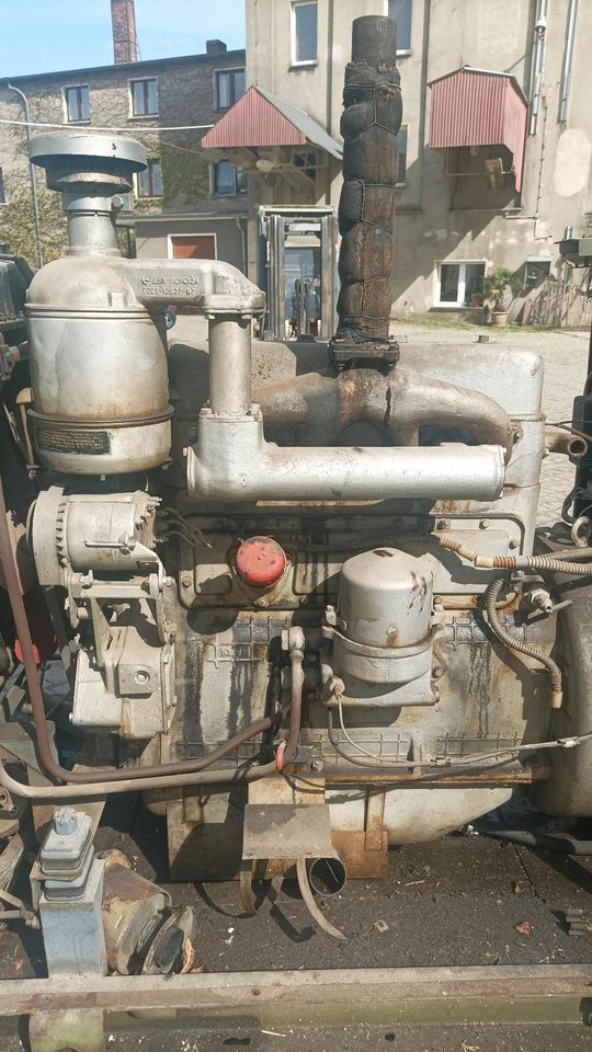 Belarus Bagger Motor in Notstromaggregat (Traktormotor, MTS 5) in Wittichenau