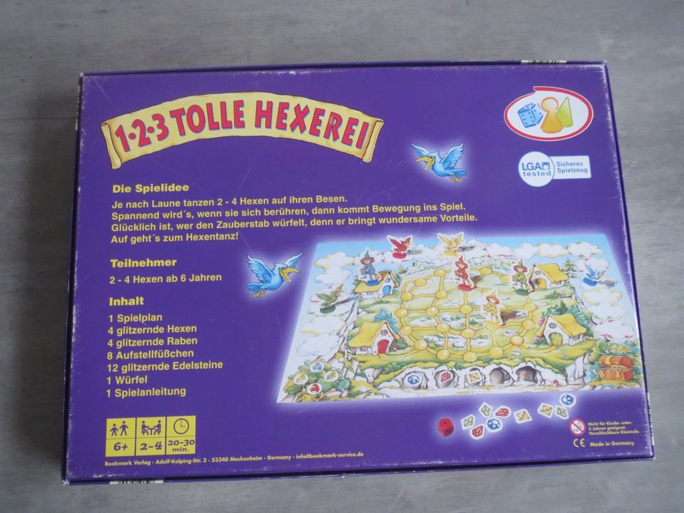 1-2-3 tolle Hexerei(wie NEU), ab 6 Jahre,Kinder,Spiel, Brettspiel in Kevelaer