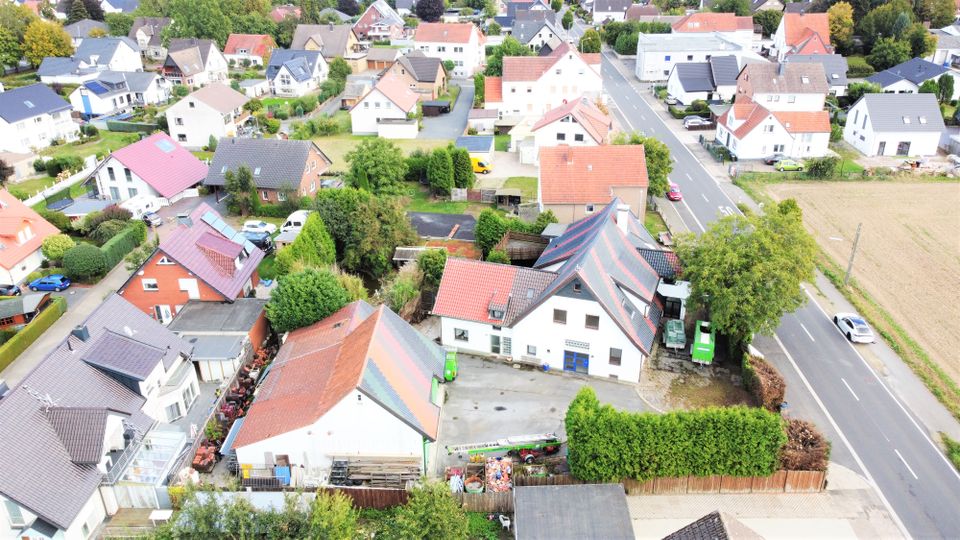 Investoren aufgepasst!  Mehrfamilienhaus mit 4 WE + Büro + Lager - Ideal für Handwerksbetriebe in Hiddenhausen