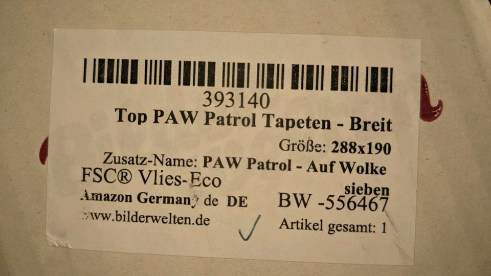 Paw Patrol DreamPatrol Motiv-Vlies Tapete 190x288cm inkl.DHLVers. in Hagen
