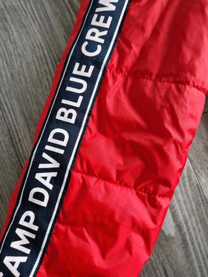 Top Zustand! CAMP DAVID Winterjacke - Gr. L - rot - Daunen? in Naumburg 