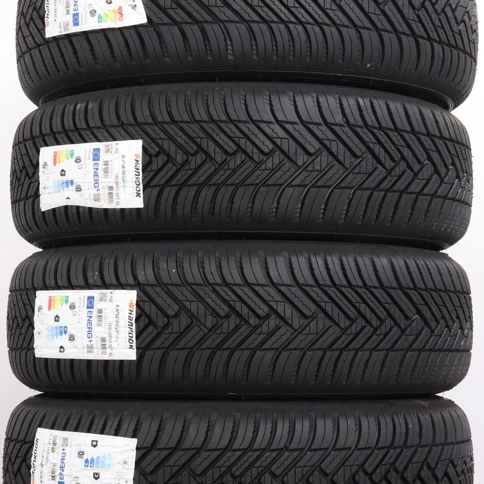 Ganzjahresräder 15 Zoll Volkswagen Polo 6 2G AW Original Felgen 2G0071495 KBA50416 Ganzjahresreifen 185/65R15 92T XL (Extra Load) Hankook Kinergy 4s 2 "Corvara" brillantsilber Silber 5,5x15ET40 5x100 in Gefell