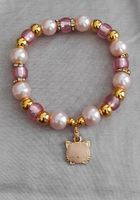 Katze Hello Kitty Armband Perlen Rosa Pink Gold Berlin - Spandau Vorschau