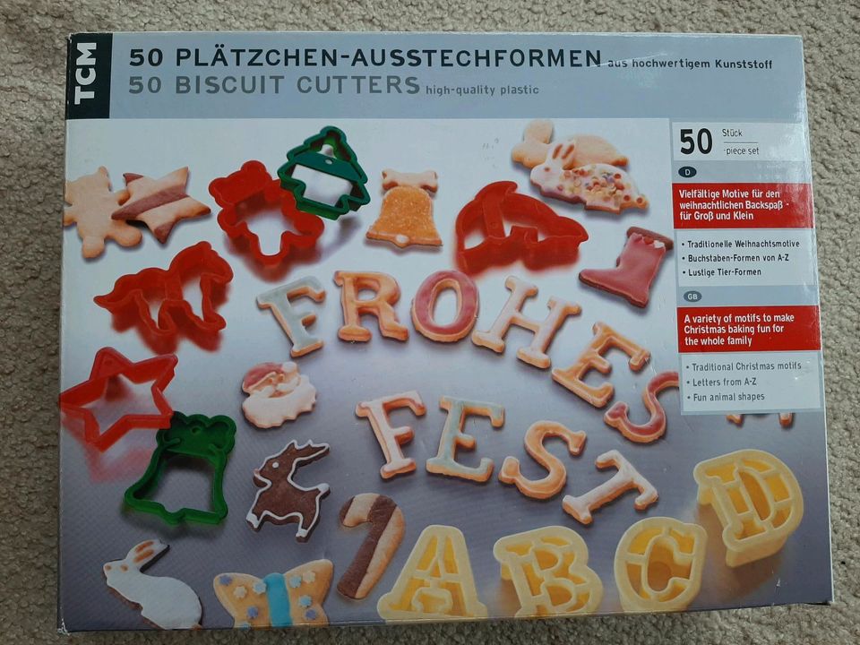 TCM 50 Plätzchenausstecher NEU Weihnachten Buchstaben in Hannover