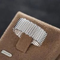 2024 Fashion Style 925 Silb. Stempel Damen Ring MESH flexi Ring Nordrhein-Westfalen - Reichshof Vorschau