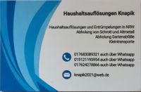 Haushaltsauflösung und Entrümpelung mit Wertanrechnung Nordrhein-Westfalen - Witten Vorschau