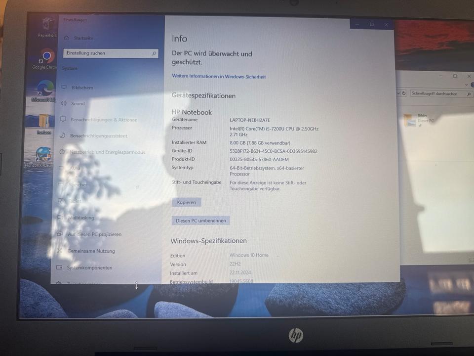 17 Zoll HP Notebook Intel i5 7Gen. mit Radeon,SSD und Windows 11 in Erfurt