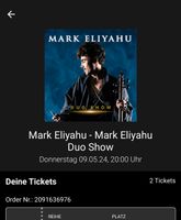 Mark Eliyahu 2x Tickets Rheinland-Pfalz - Ludwigshafen Vorschau