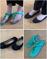 Sandalen Gr.39 Badelatschen Schuhe Ballarinas  schwarz blau Gerbstedt - Welfesholz Vorschau