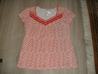 T-Shirt bonprix rot/weiß aus Viskose, Gr. 42/44, Neu m. Etikett Nordrhein-Westfalen - Werl Vorschau