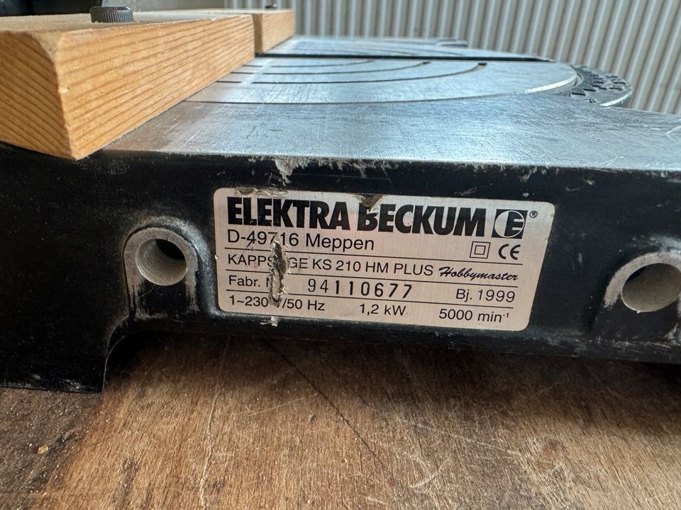 Elektra Beckum Kappsäge KS 210 HM Plus in Hagenow