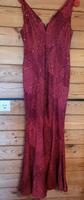 Rotes langes Pailletten Kleid Niedersachsen - Ilsede Vorschau