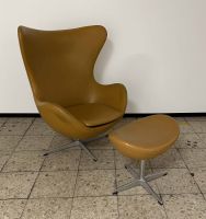 Loungechair/Sessel mit Fußhocker, 1970er, Leder Bremen - Woltmershausen Vorschau