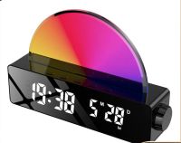 Coovee Wecker LED Licht 11 Farben RGB Digitaluhr Uhr Dual-Alarm Wandsbek - Hamburg Bramfeld Vorschau