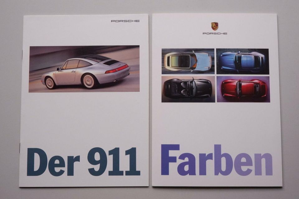 Porsche 911 Werbeheft Farben Interieurfarben Boxter 1995 in Solingen