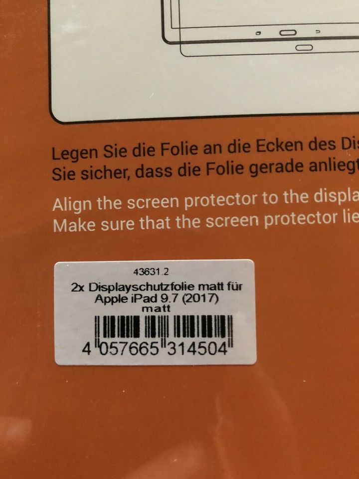 2 Displayschutzfolie für iPad 9,7 neu in Kolbingen